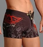 Review   / Christian Audigier Skull and Guns Swim Trunk (CAM003A)
