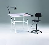 Sturdy Drafting/Art Table Includes Chair, Lamp And Useful Foldaway Feature