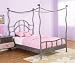 Powell Parisian Full Size Canopy Bed 407-107 (As shown) (71.75H x 61.8W x 78.4D)