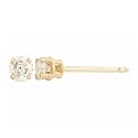 14k Yellow Gold Round Diamond Stud Earrings (1/5 cttw, K-L Color, I3 Clarity)