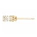 14k Yellow Gold Round Diamond Stud Earrings (1/5 cttw, K-L Color, I3 Clarity)