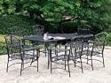International Caravan 7 Piece Tropico Iron Patio Furniture Set 3494