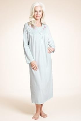 Spot Floral Embroidered Nightdress