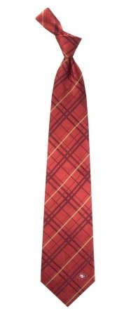 San Francisco 49ers Oxford Stripe Woven Silk Necktie