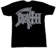 DEATH - Silver Logo - Black T-shirt