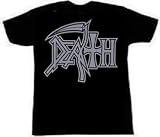 DEATH - Silver Logo - Black T-shirt