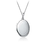 Sterling Silver Plain Oval Pendant