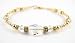 2 Piece SET: Crystal - April Diamond Birthstone Gold Filled Swarovski Crystal Handmade Beaded Bracelets
