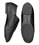 Black Spilt Sole Jazz Shoes