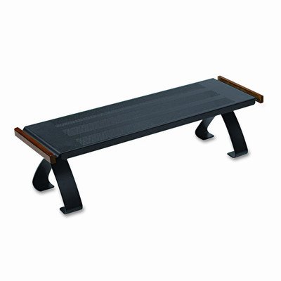 Rolodex 23555 Distinctions Off-Surface Shelf, Rich Cherry Wood/Black Metal, 25W X 7D X 6-5/8H On Sale
