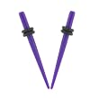 Acrylic Neon Taper - Purple - 10G - Sold as a Pair
