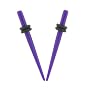 Acrylic Neon Taper - Purple - 12G - Sold as a Pair