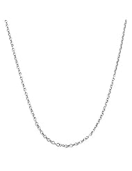 14 Karat White Gold Cable Chain (18 inch)