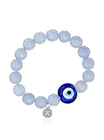 Alexandra Plata Pulsera Ojo De La Suerte