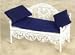Victorian White Wire Single Day Bed Dollhouse Miniature