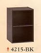 NEW 2 LEVEL WOODEN CABINET / BOOKCASE IN BLACK FINISH
