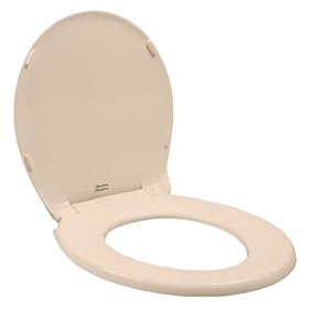 American Standard 5322.011.045 Rise and Shine Round Toilet Seat with Cover, Fawn Beige