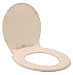 American Standard 5322.011.045 Rise and Shine Round Toilet Seat with Cover, Fawn Beige