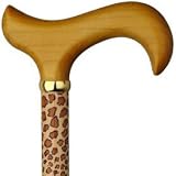Unisex Hardwood Derby Cane Leopard Maple  Affordable Gift for your Loved One! Item #DHAR 16760