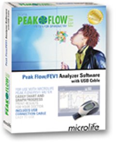 HealthPersonalCare: Peak Flow/FEV1 Analyzer Software with USB Cable