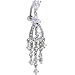 Reversed Cyrstal Cubic Zirconia Teardrop Chandelier Belly Ring