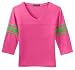 NEW Sport-Tek - Ladies Vintage Football Jersey Hot Pnk/Brt Gn-XS