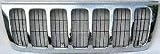 99-03 JEEP GRAND CHEROKEE GRILLE SUV, Laredo Model, Chrome / Black, W/INSERTS (1999 99 2000 00 2001 01 2002 02 2003 03) JP3106 55155921AA
