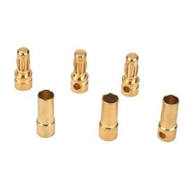 Gold Bullet Connector Set,3.5mm (3) from Toy RC Airplanes