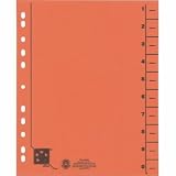 Produkt-Bild: 5 Star 914786 Trennbl&auml;tter vollfarbig 30x24 cm, RC Karton 230 g/qm Inh.100, orange