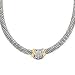 14K, Silver and Diamond Necklace18 1/2 D.47