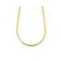 22k Yellow Gold Overlay Sterling Silver Snake Chain Necklace by Sajen, 18"