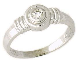 Bezel Set Diamond Solitaire Ring