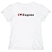 T-Shirt Woman White  I Love Eugene  Oregon Usa City
