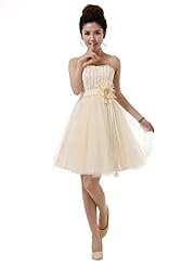 Sweetheart Polyester/Rayon/Tulle/Viscose Short Bridesmaid Dress 