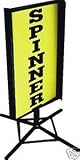 Wind Spinner Sidewalk Sign Frame, Black Metal
