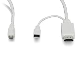 KanaaN Cable Adaptador MicroUSB a HDMI macho/color blanco