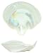 Large Glass Pearl White Cockle Shell Dish 9 1/2