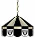 Imperial Oakland Raiders Licensed 16-Inch Diameter Stained Glass Pub Light