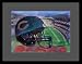 Chicago Bears (Helmet) Sports Gold Wood-Mounted Poster Print - 11 X 17
