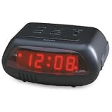 GENEVA ADVANCE CLOCK 3138AT Black Electric Alarm Clock 0.6 Led by Advance