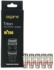 Ni200 Aspire Atlantis Replacement Coil: Compatible:v1;v2;mega and Triton