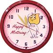 Esso Happy Motoring Neon Metal Wall Clock 20" Spun Aluminum Powder Coated Finish Made In USA