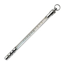 H-B Instrument 4/0205 Durac Plus Nickel-Plated Brass Armored Liquid-In-Glass Partial Immersion Thermometer, with Organic Liquid Filled Against White Back Glass, 0 to 205°C, 305mm Length, 1°C Accuracy / 1.5°C Accuracy above 105°C