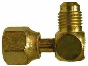 Hanna Rubber 10494 Brass 3/8fe Xmale Flare Swvl Steel Elb