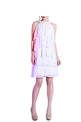 Chiffon Short Halter Beaded Jeweled Prom Dress 