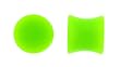 Acrylic Neon Green Double Flare Plugs - 00G - Sold as a Pair