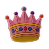 JIBBITZ PINK & BLUE CROWNS SHOE CHARM - O/S - ASSORTED