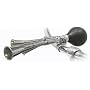 Sunlite Bicycle Squeeze Horn, Triple Horn, Chrome Plated