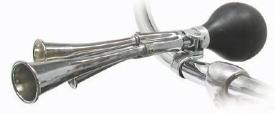 Buy Pyramid Bicycle Squeeze Horn, Triple Horn, Chrome Plated by Pyramid
