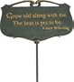 Grow Old Poem Garden Sign